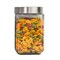 Home Basics or RADYAN 56 oz. Glass Jar |Medium Jar POP Food |Storage Bottles &#x26; Jars| Clear Star-Shaped Jar